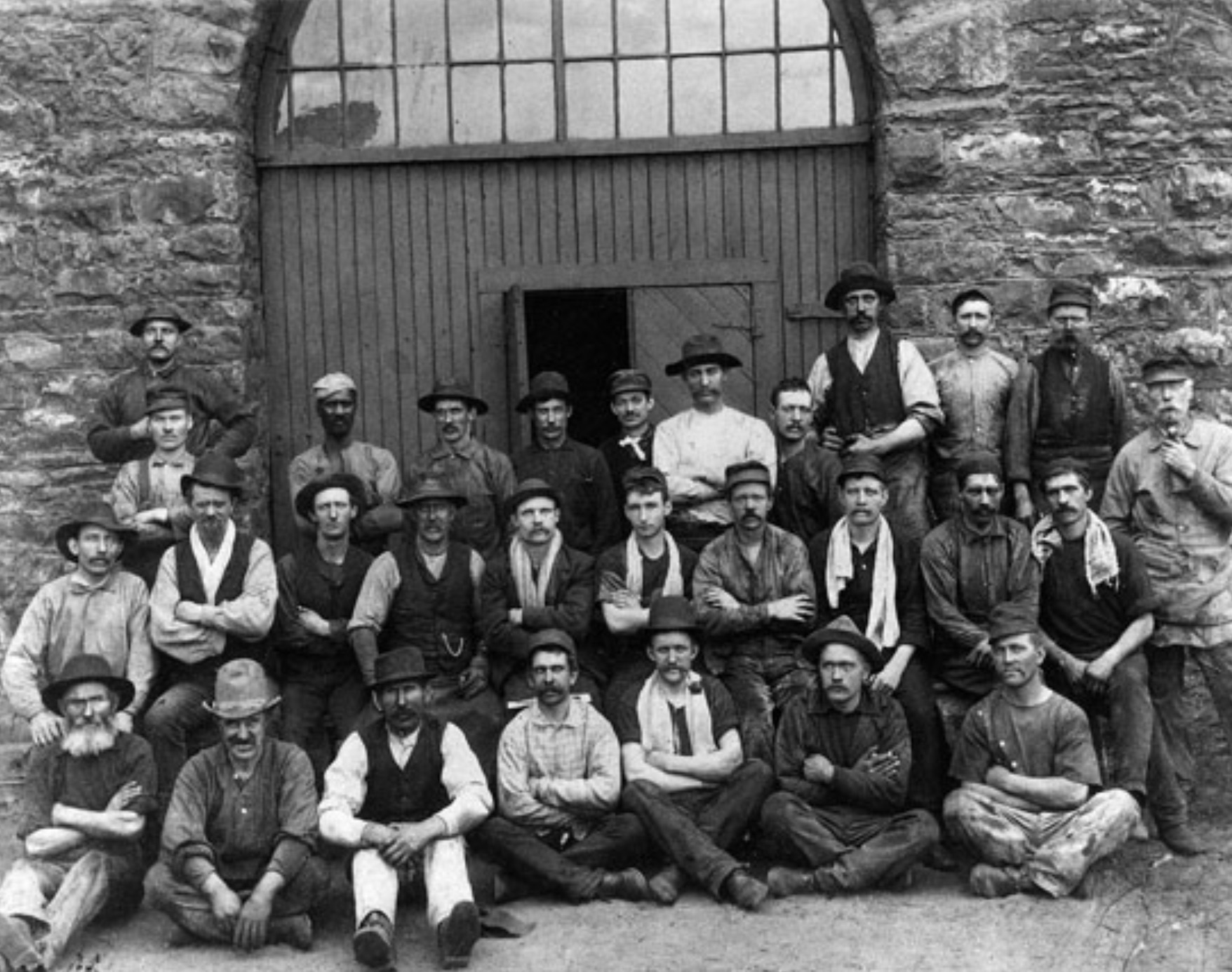 Union Pacific rolling mill workers, Wyoming.